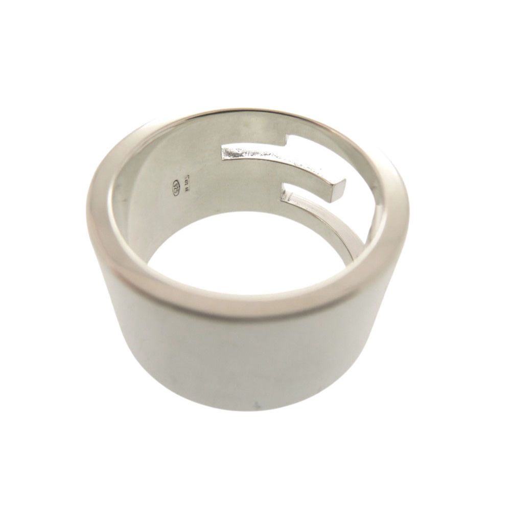 Gucci Cutout Wide 925 Sterling Silver Ring