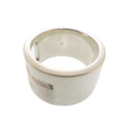 Gucci Cutout Wide 925 Sterling Silver Ring