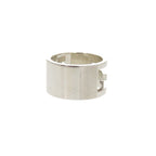 Gucci Cutout Wide 925 Sterling Silver Ring