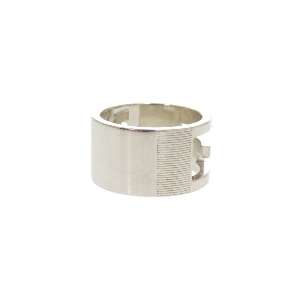 Gucci Cutout Wide 925 Sterling Silver Ring