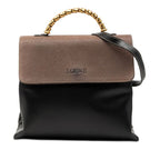 Loewe Velazquez 2-Way Shoulder Bag Black Brown Leather