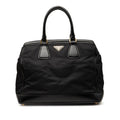 Prada Saffiano Handbag Black Nylon Leather