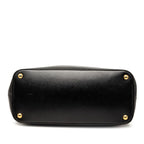 Prada Saffiano Handbag Black Nylon Leather — view 3