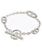 Hermes Bracelet Bangle Silver