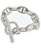Hermes Bracelet Bangle Silver