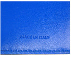 Celine Compact Wallet Bifold Calf Black Blue Gold — view 8