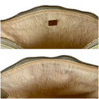 Fendi Zucchino Canvas Pouch Mini Handbag Light Blue Green — view 8
