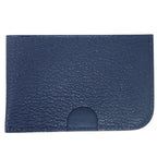Hermes Poisson Card Case Chevre Misol Navy Light Blue Green — view 3