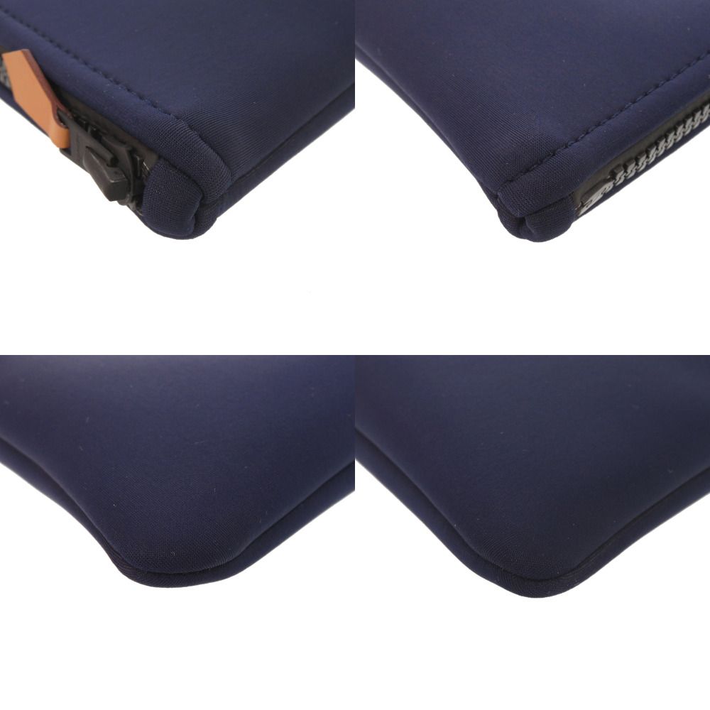 Hermes Neobain GM Nylon Polyurethane Blue Marine Pouch Navy — view 3