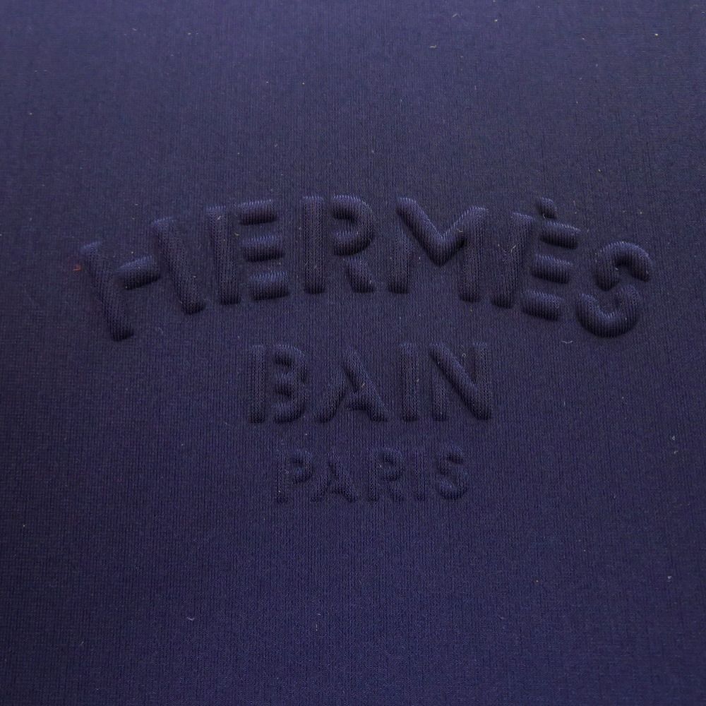Hermes Neobain GM Nylon Polyurethane Blue Marine Pouch Navy — view 7