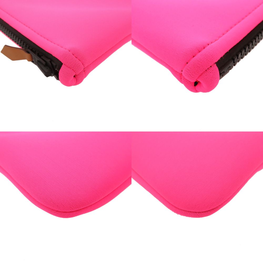 Hermes Neobain MM Nylon Polyurethane Bubble Gum Pink Pouch — view 4