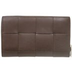 Bottega Veneta Maxi Intrecciato Leather Brown Wallet — view 3