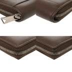 Bottega Veneta Maxi Intrecciato Leather Brown Wallet — view 4