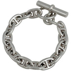 Hermes Chaine D'ancre MM 15 Links Bracelet 925 Sterling Silver