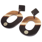 Hermes Earrings Buffalo Horn Brown — view 5