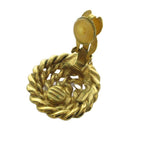 Saint Laurent Yves YSL Vintage Earrings Clip on Gold — view 3
