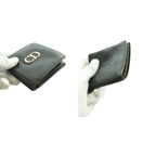Dior Bifold Wallet CD Logo Leather Black SS — view 9