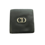 Dior Bifold Wallet CD Logo Leather Black SS