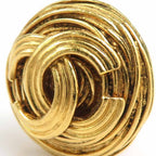 Chanel Earrings Vintage Gold — view 8