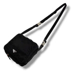 Prada Triangle Logo Mini Shoulder Bag Cross Tessuto Nylon Black Nero Pochette — view 2