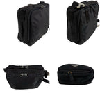 Prada Triangle Logo Mini Shoulder Bag Cross Tessuto Nylon Black Nero Pochette — view 5