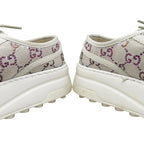 Gucci Sneakers GG Canvas Rhinestone 37 Crystal Multicolor Beige — view 8