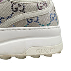 Gucci Sneakers GG Canvas Rhinestone 37 Crystal Multicolor Beige — view 9