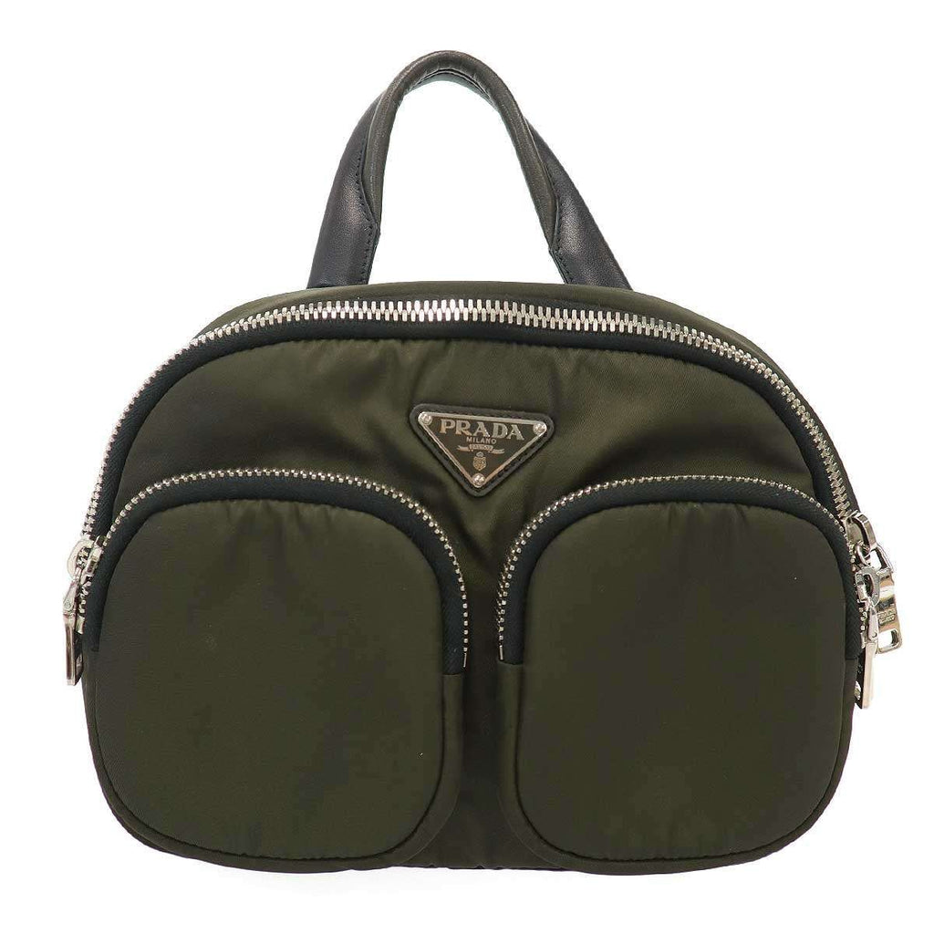 Prada Nylon Backpack Khaki