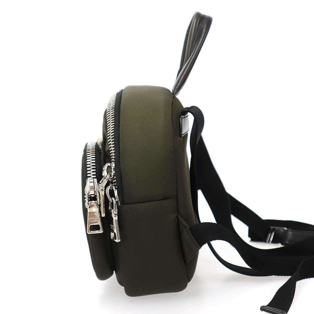 Prada Nylon Backpack Khaki — view 3