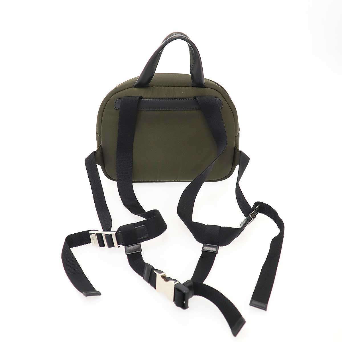 Prada Nylon Backpack Khaki — view 2
