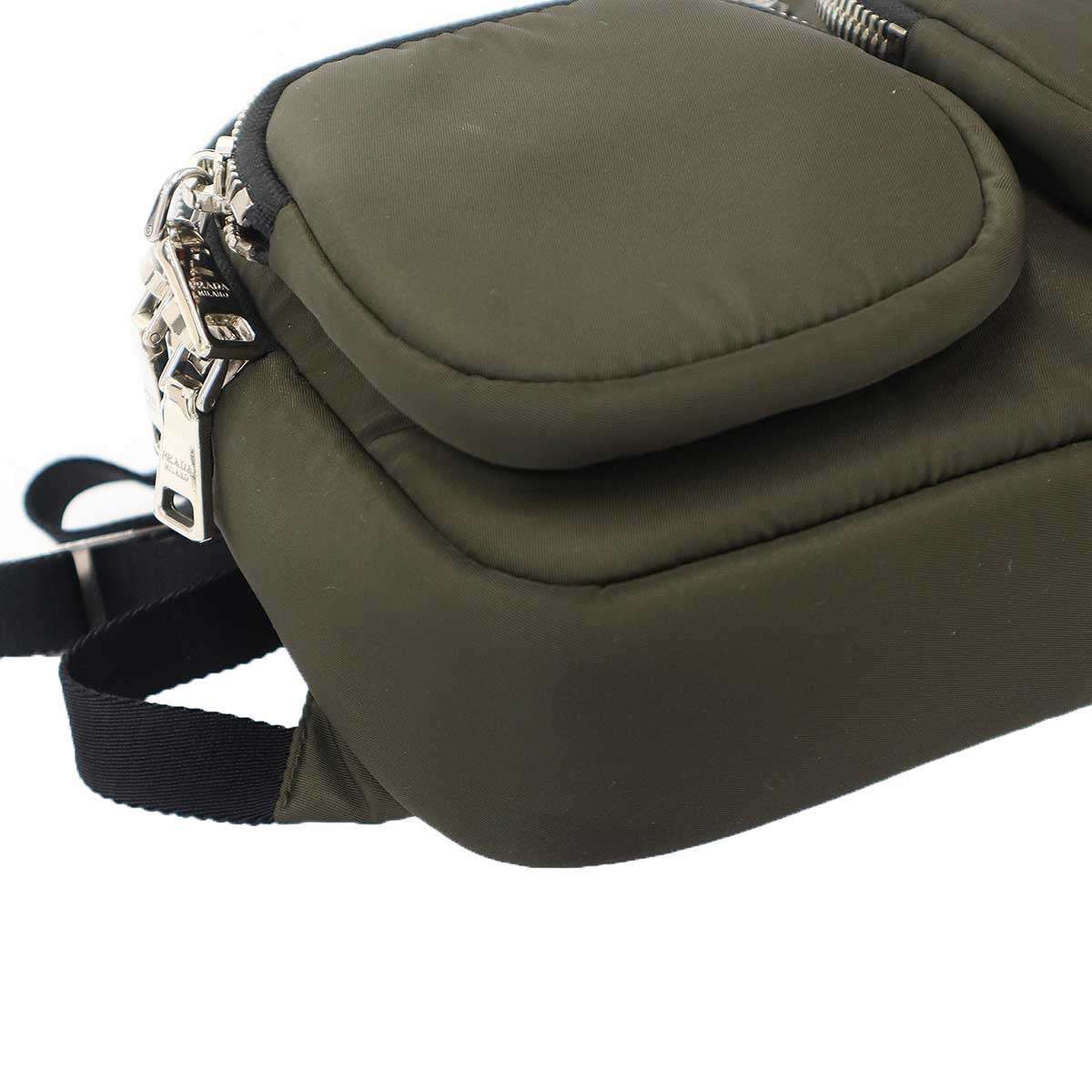 Prada Nylon Backpack Khaki — view 8