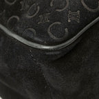 Celine C Macadam Boogie Bag Handbag Black Suede Leather — view 5