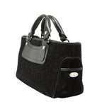 Celine C Macadam Boogie Bag Handbag Black Suede Leather — view 2