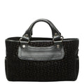 Celine C Macadam Boogie Bag Handbag Black Suede Leather