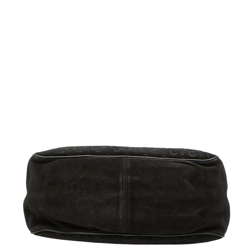 Celine C Macadam Boogie Bag Handbag Black Suede Leather — view 3