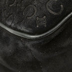Celine C Macadam Boogie Bag Handbag Black Suede Leather — view 7