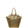 Saint Laurent Rive Gauche Downtown Tote Gold Leather