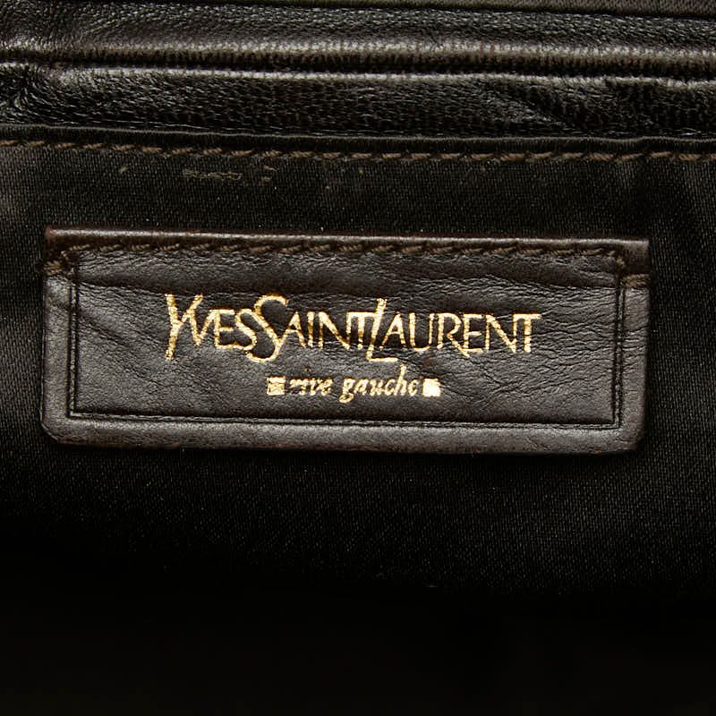 Saint Laurent Rive Gauche Downtown Tote Gold Leather — view 9