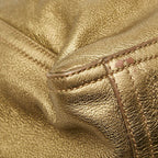 Saint Laurent Rive Gauche Downtown Tote Gold Leather — view 7