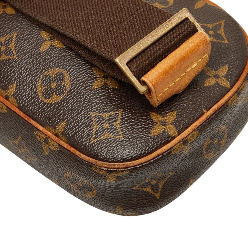 Louis Vuitton Monogram Pochette Gange Belt Bag Brown Leather — view 7