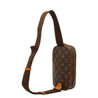 Louis Vuitton Monogram Pochette Gange Belt Bag Brown Leather — view 2
