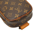 Louis Vuitton Monogram Pochette Gange Belt Bag Brown Leather — view 5