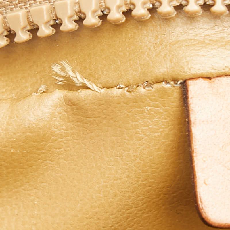 Celine Macadam Crossbody Shoulder Bag Pochette Beige Brown Leather — view 6