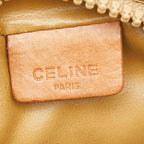 Celine Macadam Crossbody Shoulder Bag Pochette Beige Brown Leather — view 8