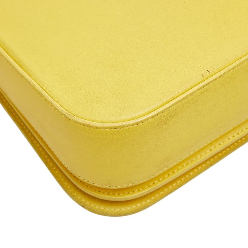Saint Laurent Line Crossbody Shoulder Bag Yellow Leather — view 7