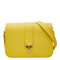 Saint Laurent Line Crossbody Shoulder Bag Yellow Leather