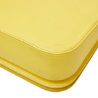 Saint Laurent Line Crossbody Shoulder Bag Yellow Leather — view 6