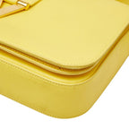 Saint Laurent Line Crossbody Shoulder Bag Yellow Leather — view 4