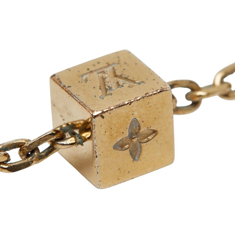 Louis Vuitton Collier Gamble Necklace Gold Plated Rhinestone — view 8