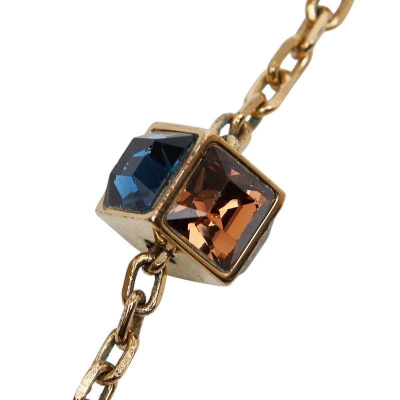 Louis Vuitton Collier Gamble Necklace Gold Plated Rhinestone — view 6